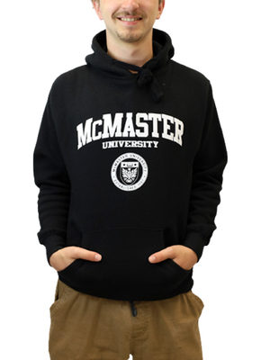Classic Circle Crest Hooded Sweatshirt- Black