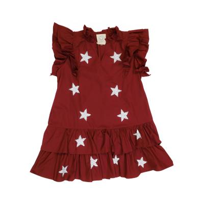 Game Day Mini Dress With Sequin Stars