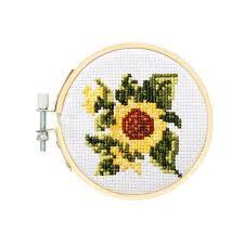 Mini Cross Stitch Kit - Sunflower