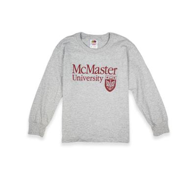 McMaster Youth Official Crest Long Sleeve Shirt