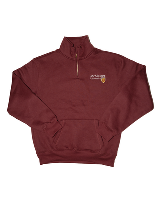 McMaster Official Crest 1/4 Zip Sweatshirt