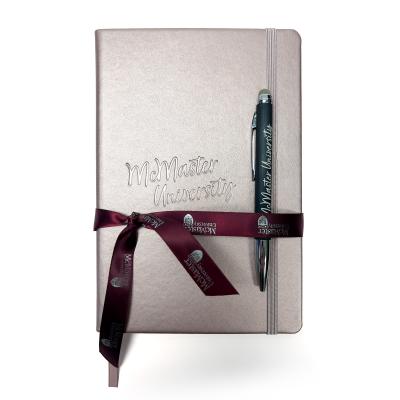 Metallic Neoskin Journal And Pen Gift Set (Pink)