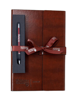 McMaster Leather Notebook & Pen Gift Set