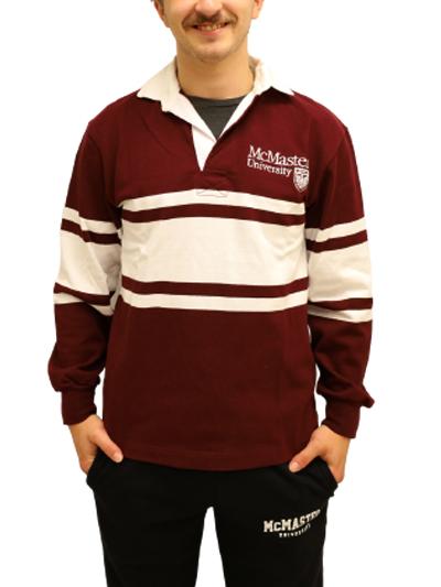 McMaster Rugby Shirt With White Stripes