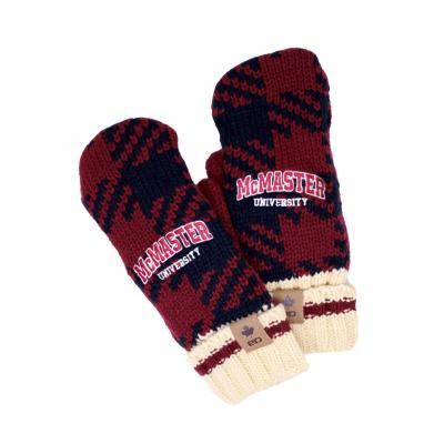 McMaster University Plaid Mittens