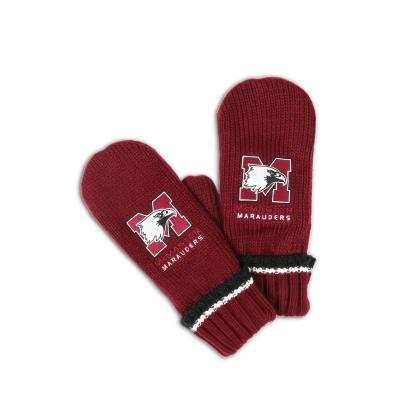 Marauder Maroon Winter Mittens