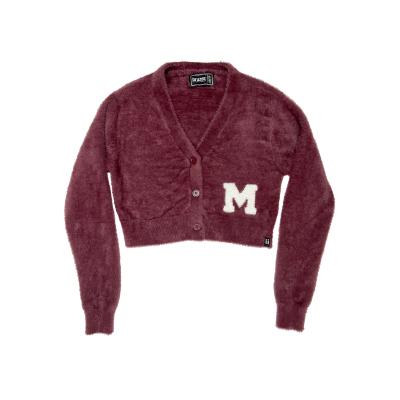 M Cropped Fuzzy Cardigan