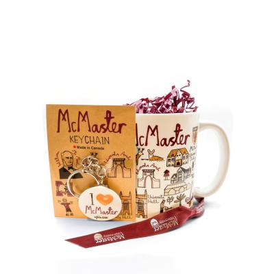 Cityscape Mug And Keychain Gift Set