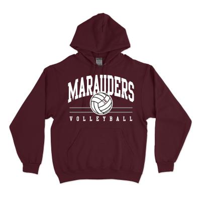 Marauders Volleyball Twill Hooded Sweatshirt