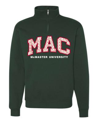 Mac 1/4 Zip Sweatshirt With Candy Cane Twill