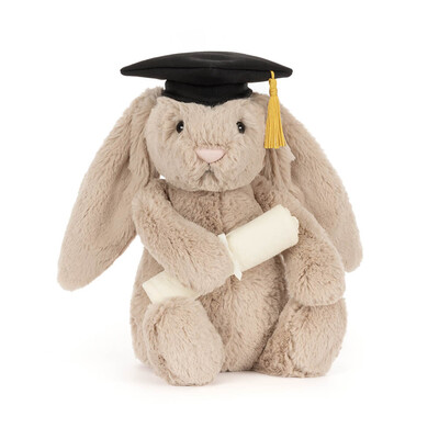 Bashful Graduation Bunny