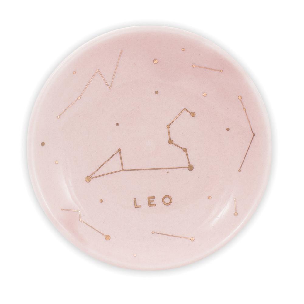 Leo Ceramic Dish Lucky Feather