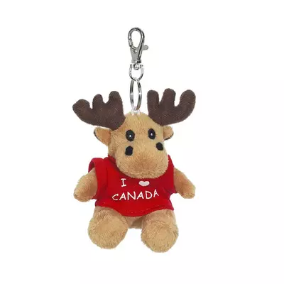 Canada Moose With T-Shirt Keychain