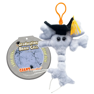 Grad Brain Cell Giant Microbe Key Chain