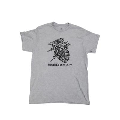 McMaster Anatomy Heart t-shirt