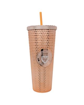 Circle Crest Bling Straw Cup 24oz