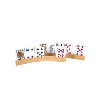 Card Holder Wooden 2 Pc Curve Shape